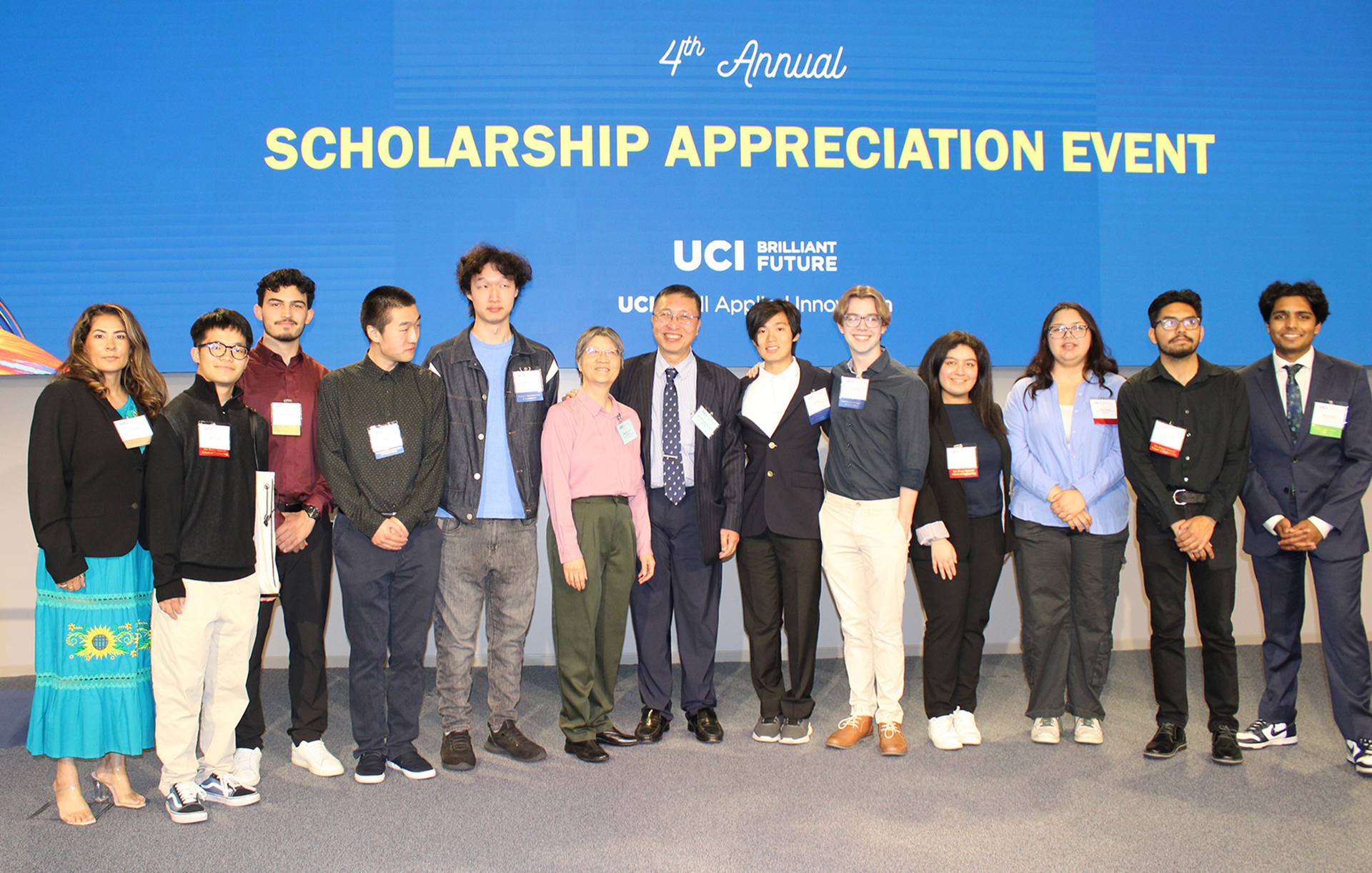 UCI-OC Alliance students and members at the Scholarship Appreciation event