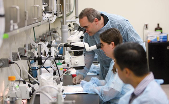 UC Irvine researchers in the lab.